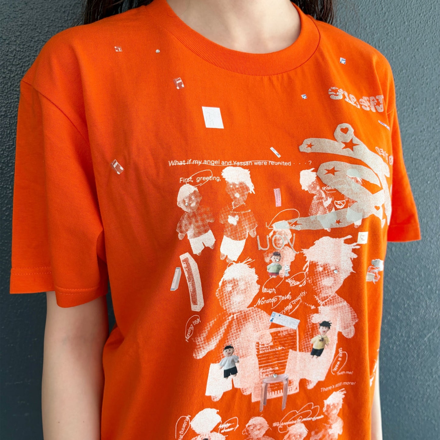 We are 友 T-shirt / Orange / プリントTシャツ