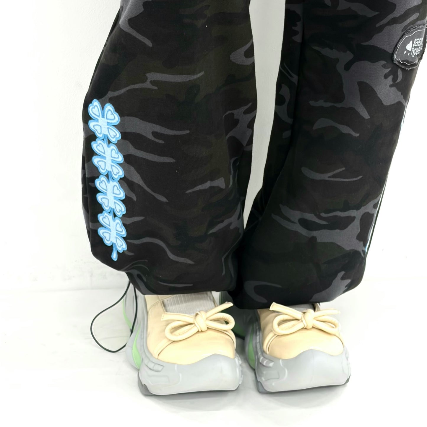 HIROMI X TSW Camo Sweatpants / Charcoal / カモフラージュスウェットパンツ