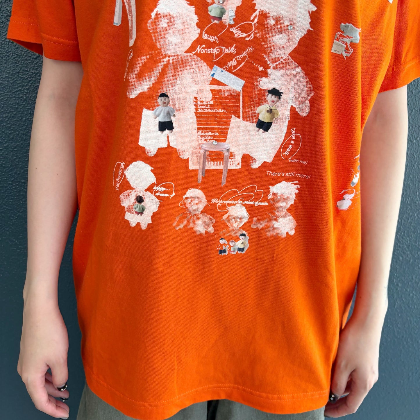 We are 友 T-shirt / Orange / プリントTシャツ
