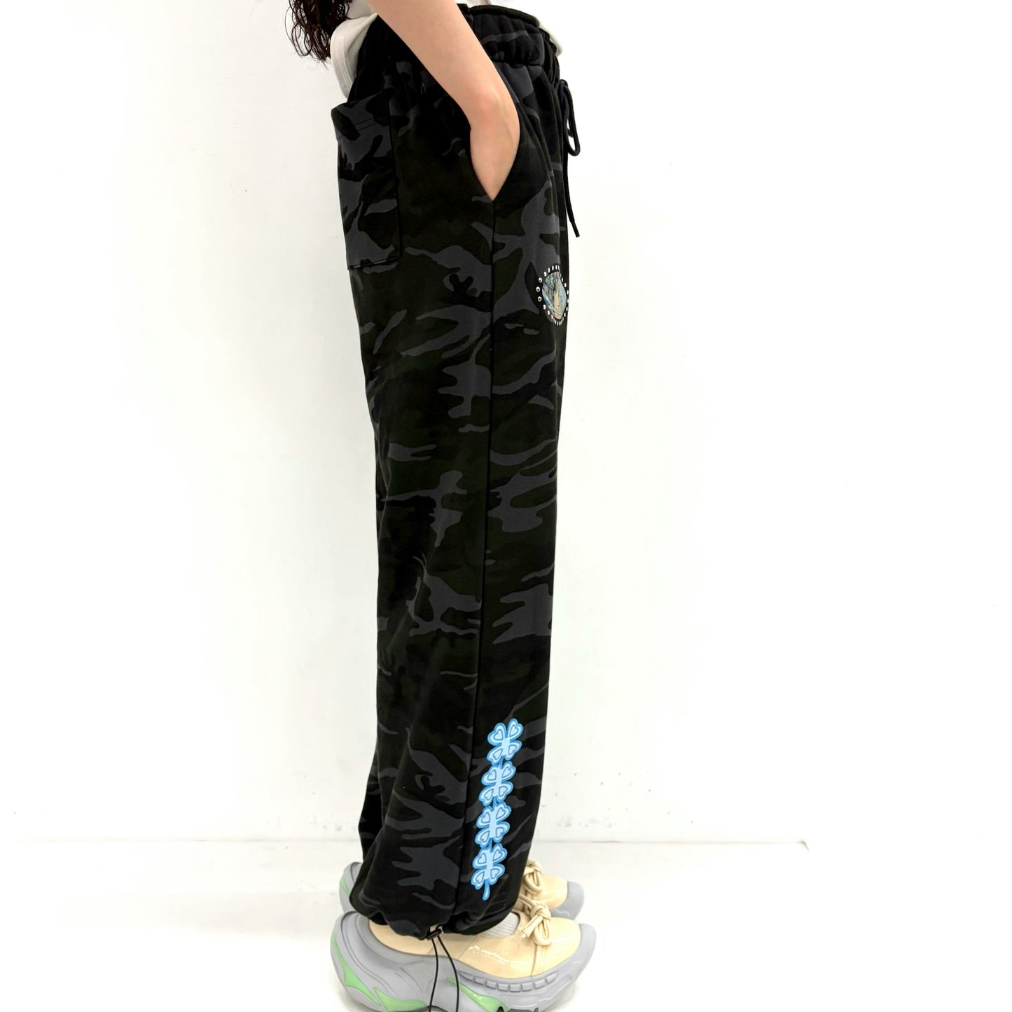 HIROMI X TSW Camo Sweatpants / Charcoal / カモフラージュスウェットパンツ
