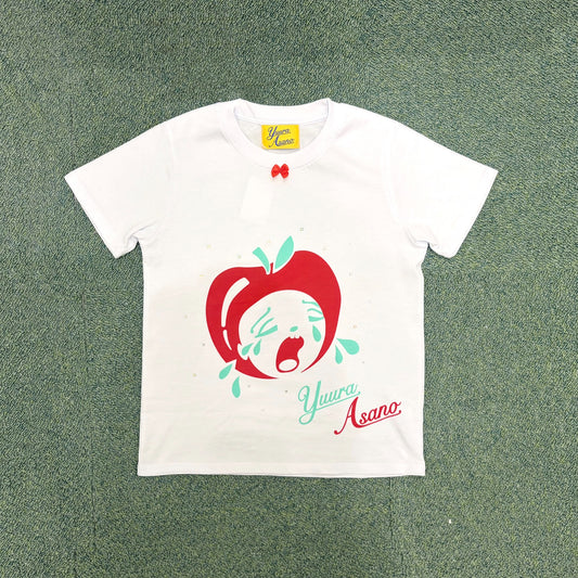 KIRAKIRA Ribbon Ringo Tshirt / White / グラフィックプリントTシャツ
