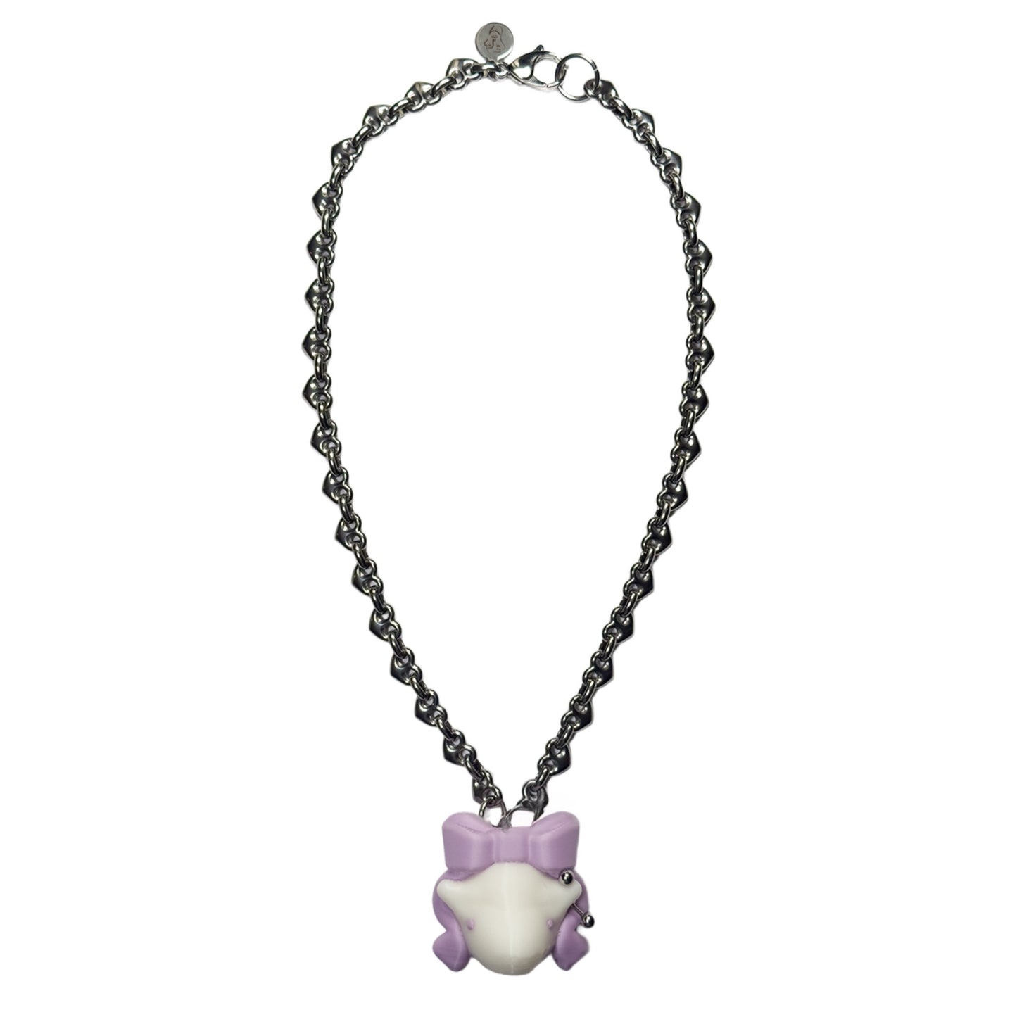 【SHEEP LIMITED】SHEEP CUSTOM NECKLACE / Matte White + Matte Baby Violet / ひつじネックレス