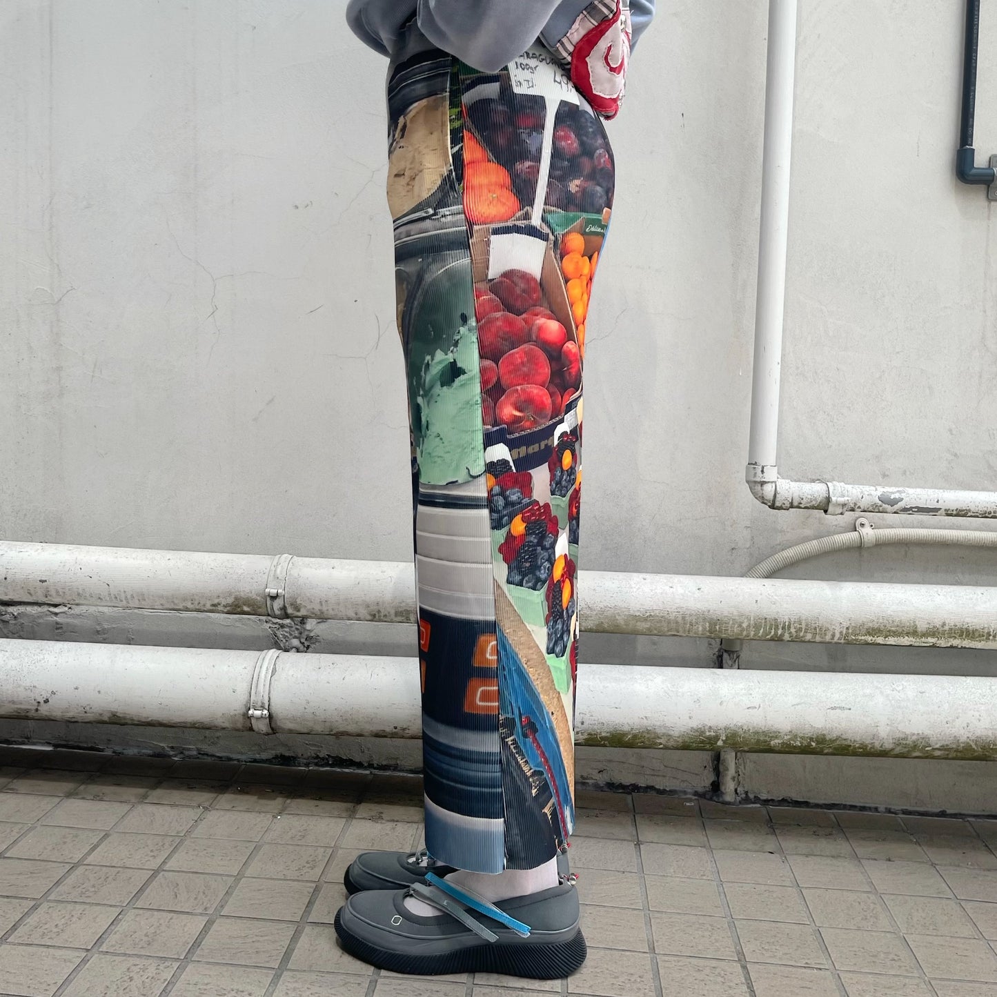 【SHEEP LIMITED】PRINT RIB SKIRT / LANDSCAPE / プリントリブスカート