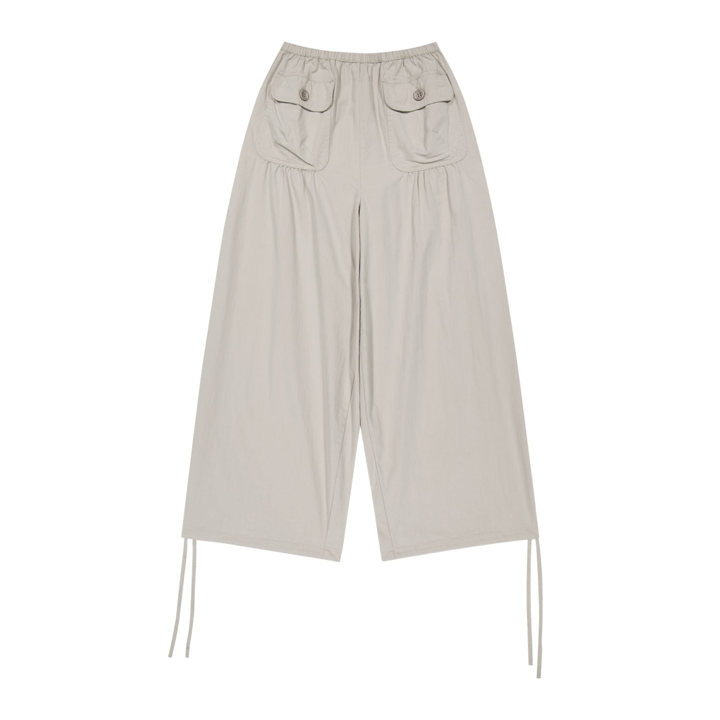 SHIRRING TOBI PANTS / ASH PINK / シャーリングパンツ