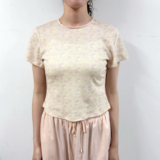 Mimi T-shirt / Floral / フラワーパターンTシャツ