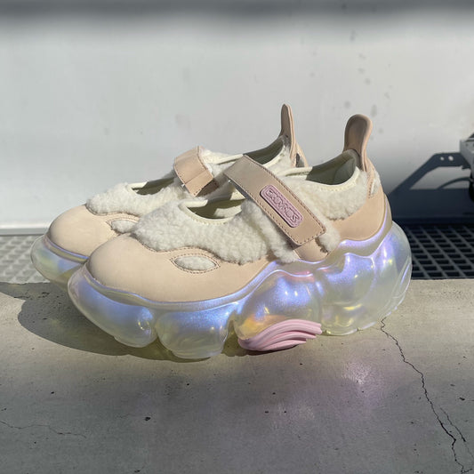 【SHEEP Limited】MOOPIE MARY JANE / CREAM BOA x CLEAR AURORA / groundsシューズ