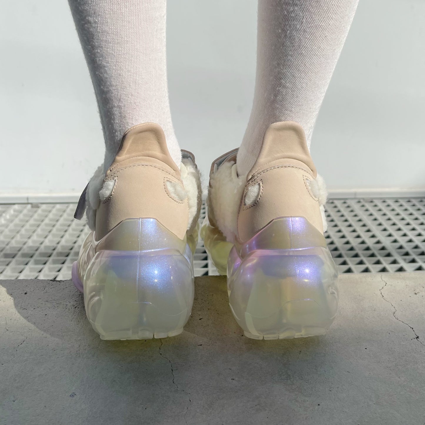 【SHEEP Limited】MOOPIE MARY JANE / CREAM BOA x CLEAR AURORA / groundsシューズ