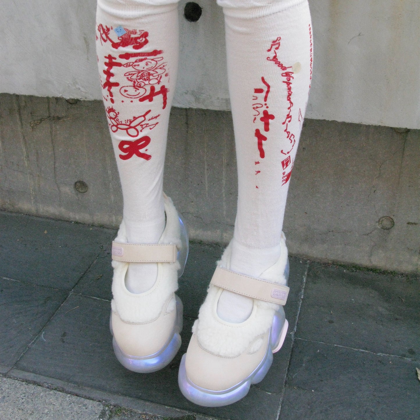 【SHEEP Limited】MOOPIE MARY JANE / CREAM BOA x CLEAR AURORA / groundsシューズ