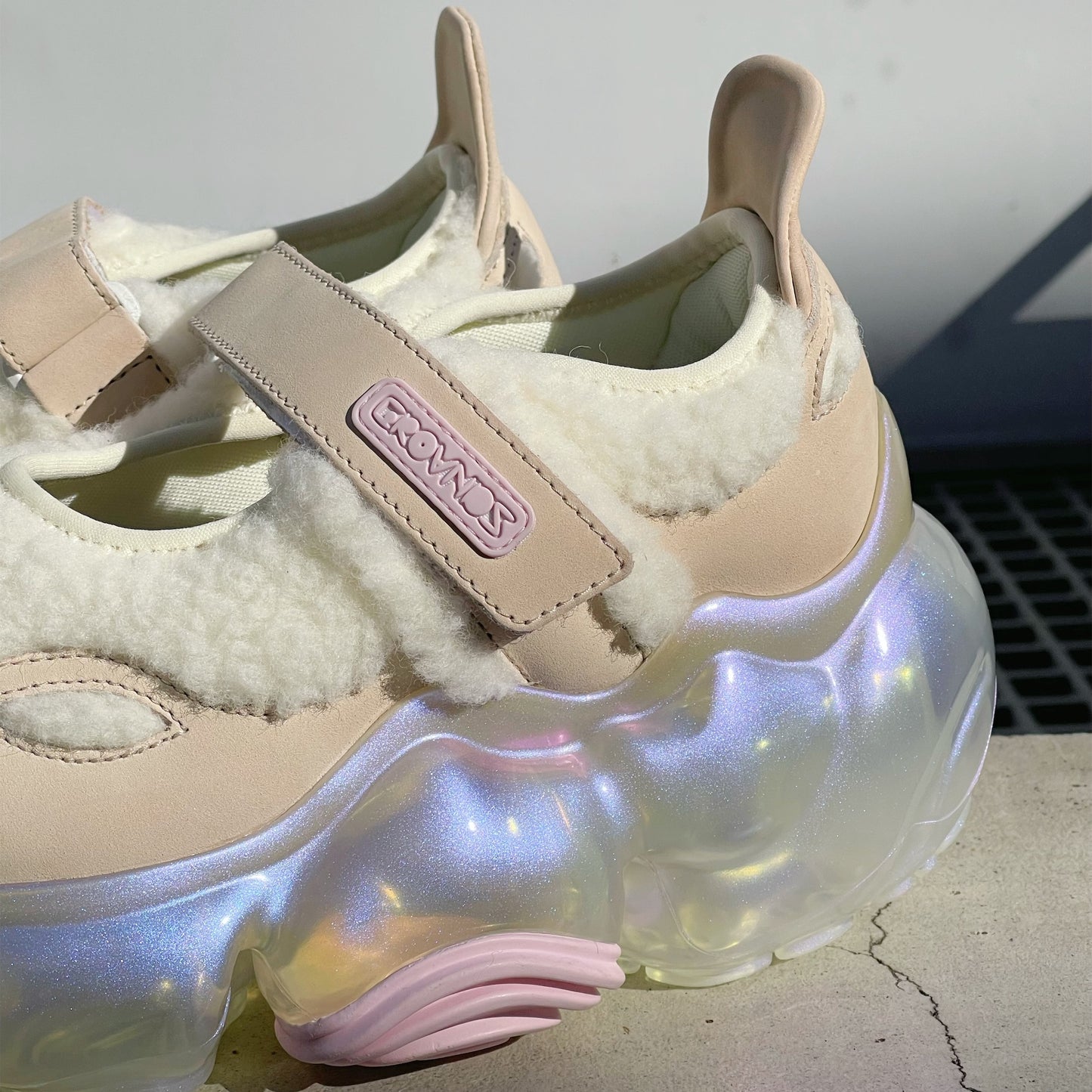 【SHEEP Limited】MOOPIE MARY JANE / CREAM BOA x CLEAR AURORA / groundsシューズ