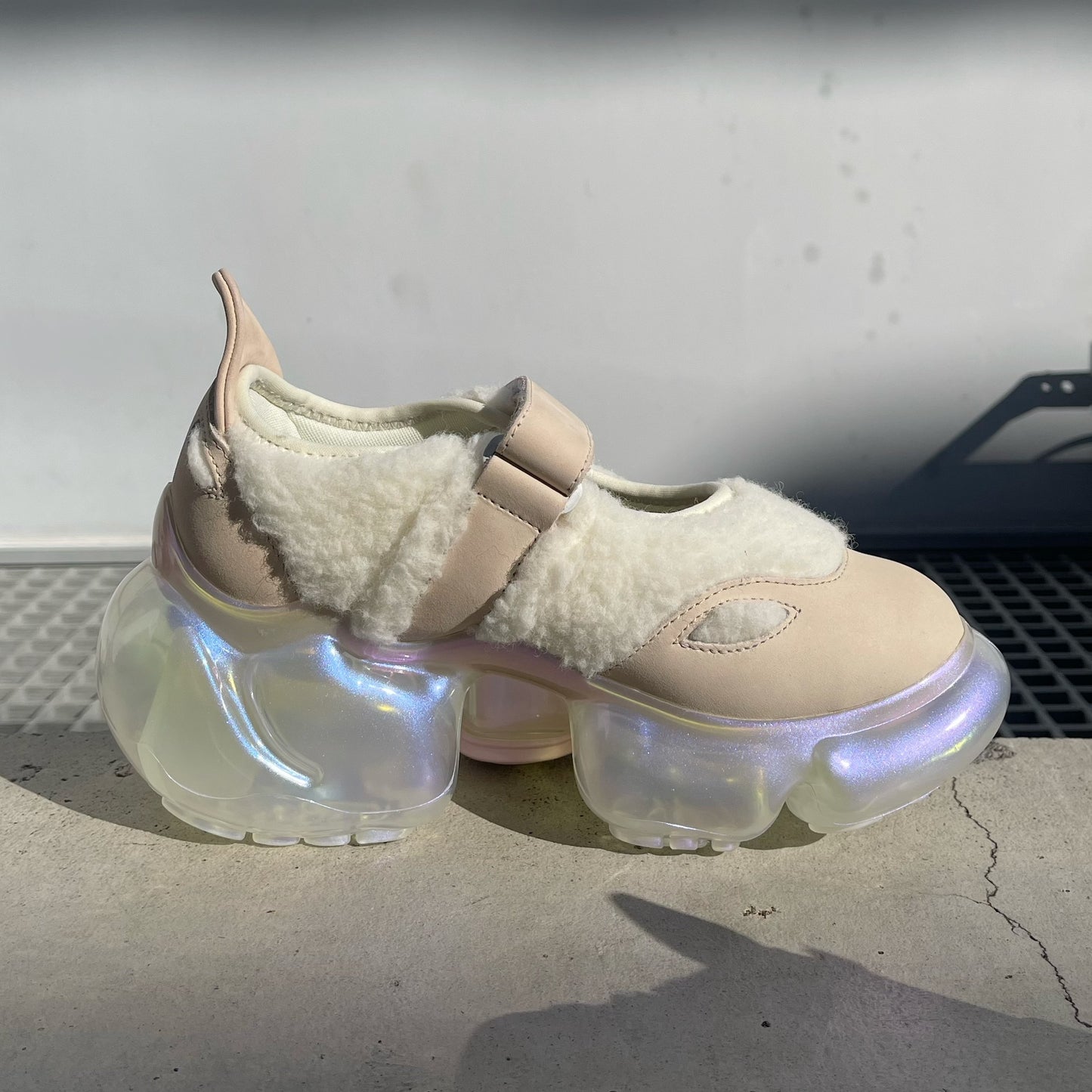 【SHEEP Limited】MOOPIE MARY JANE / CREAM BOA x CLEAR AURORA / groundsシューズ