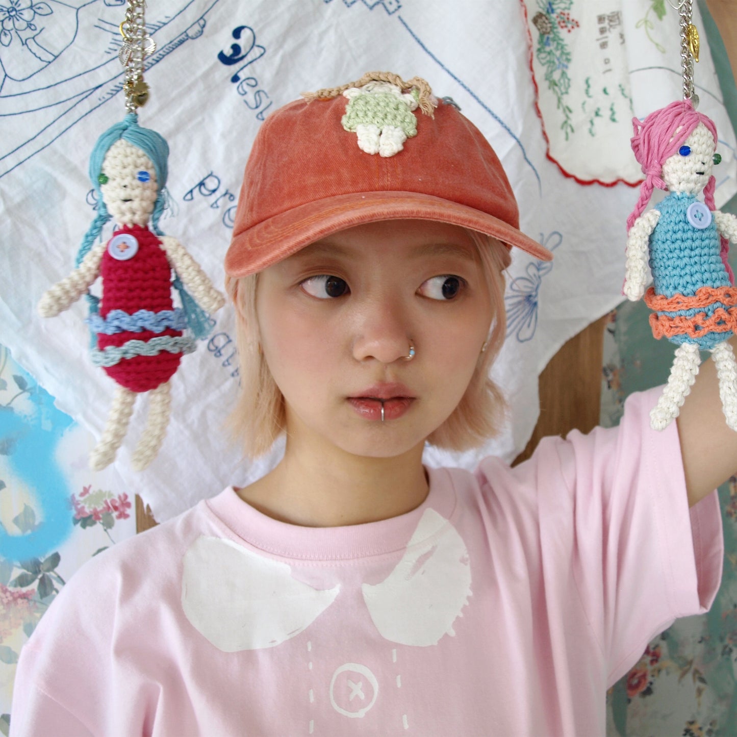 Doll cap / Orange / ドールキャップ