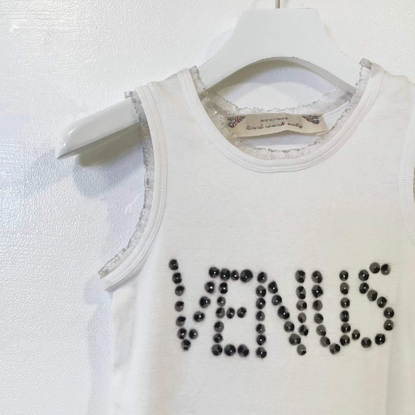 Venus ruffle tank / エアブラシTシャツ