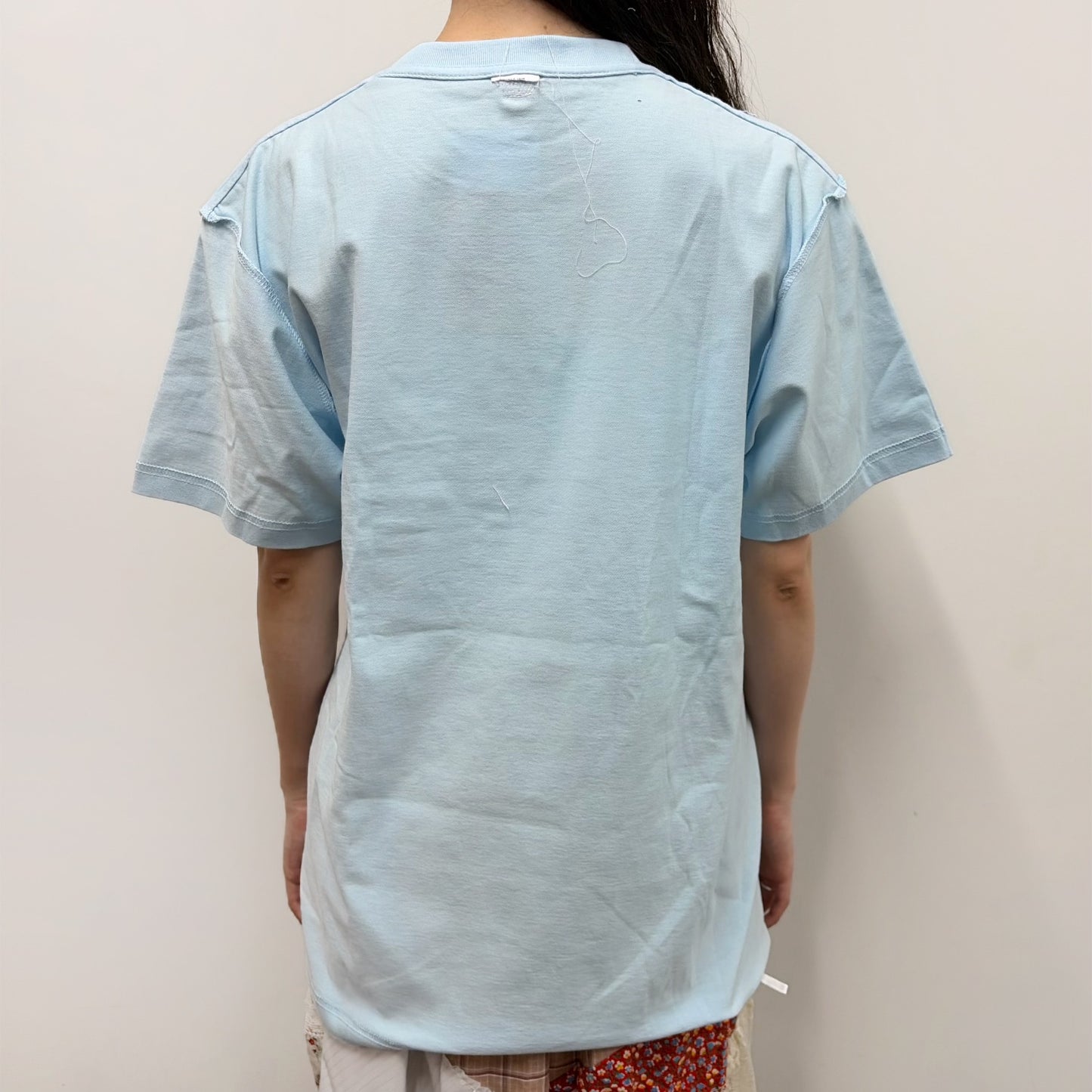 Patchwork tshirts / Sky blue / パッチワークTシャツ | シープ