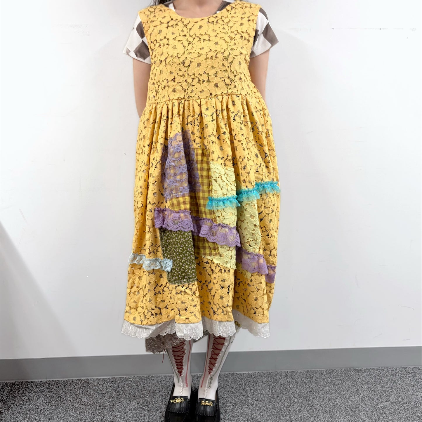 yellow dress / レースドレス
