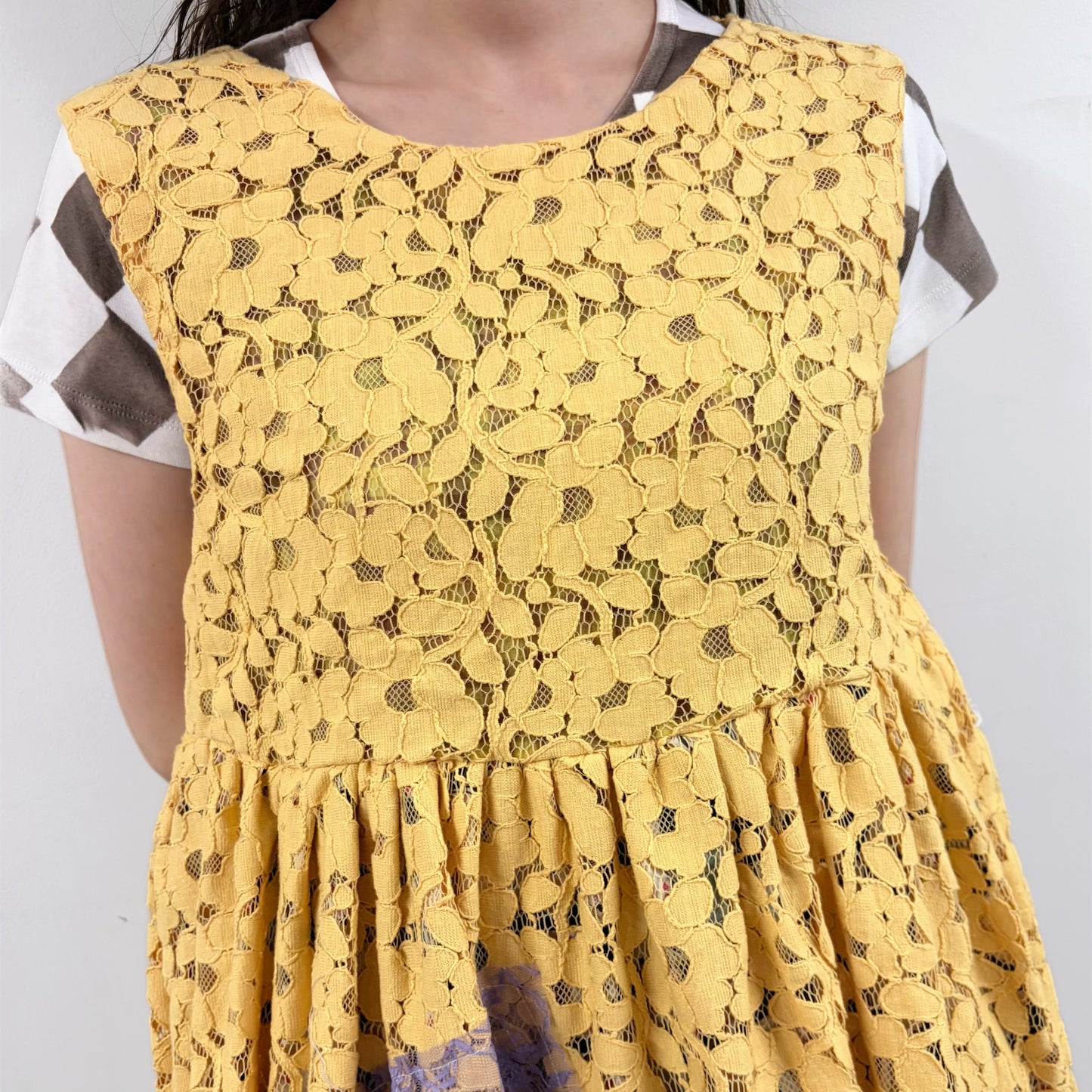 yellow dress / レースドレス