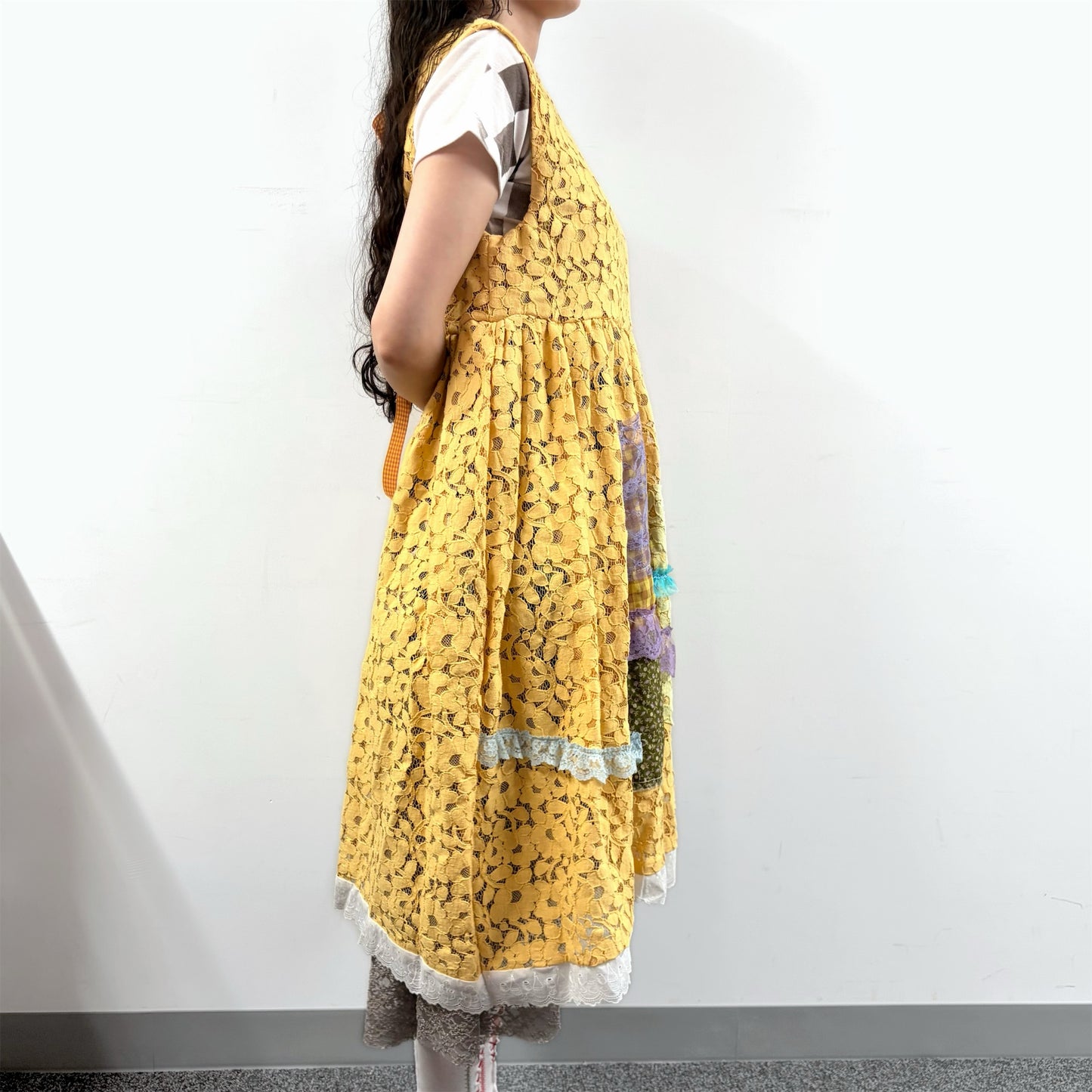 yellow dress / レースドレス