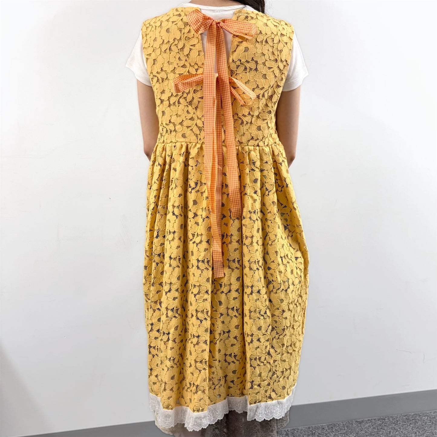 yellow dress / レースドレス