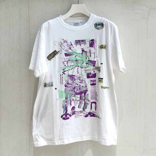 chairs for the interview T-shirt / white / プリントTシャツ
