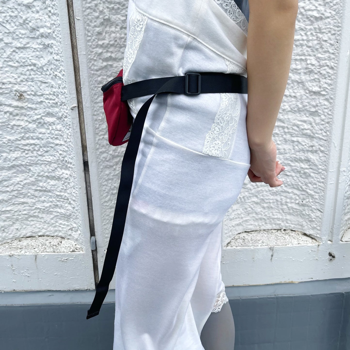 I'M THE BREAD WAIST BAG / WINE / グラフィックプリントウェストバッグ