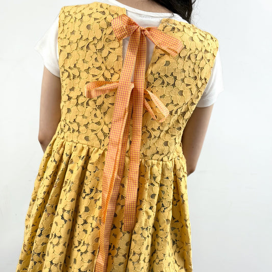 yellow dress / レースドレス