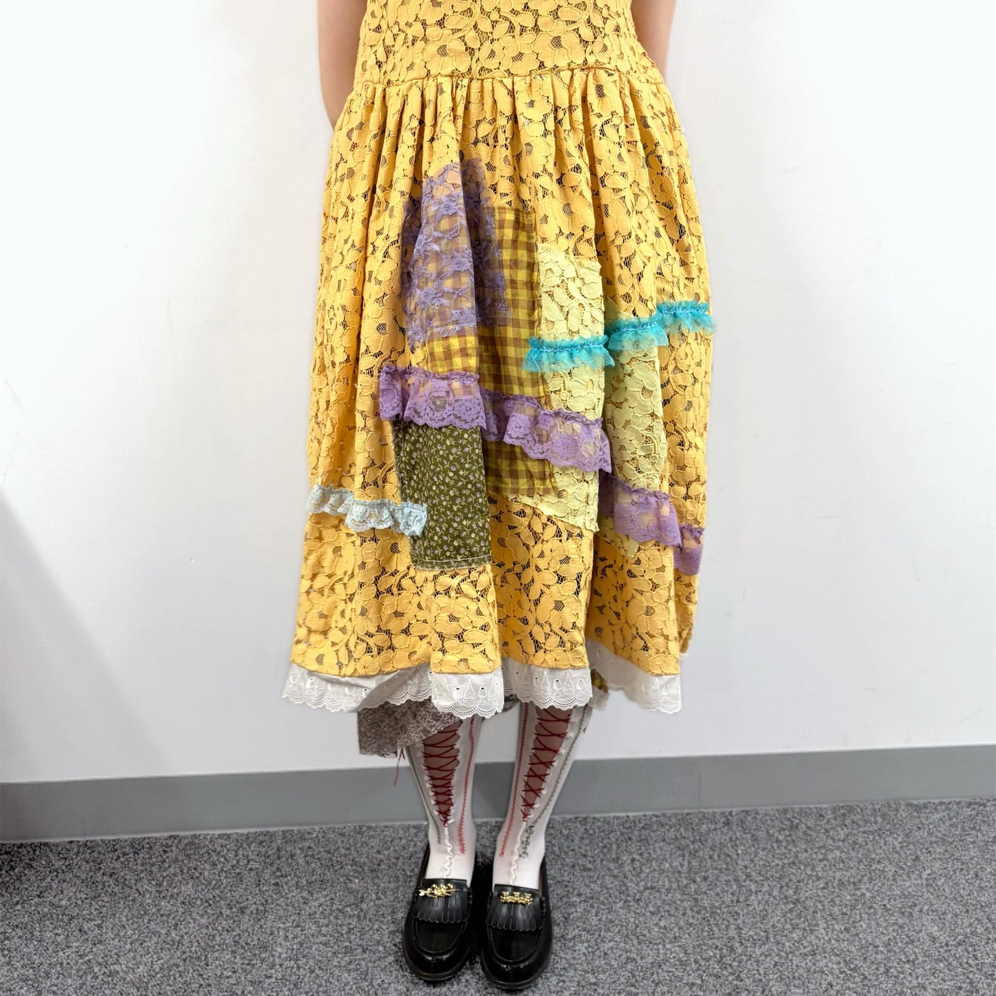yellow dress / レースドレス