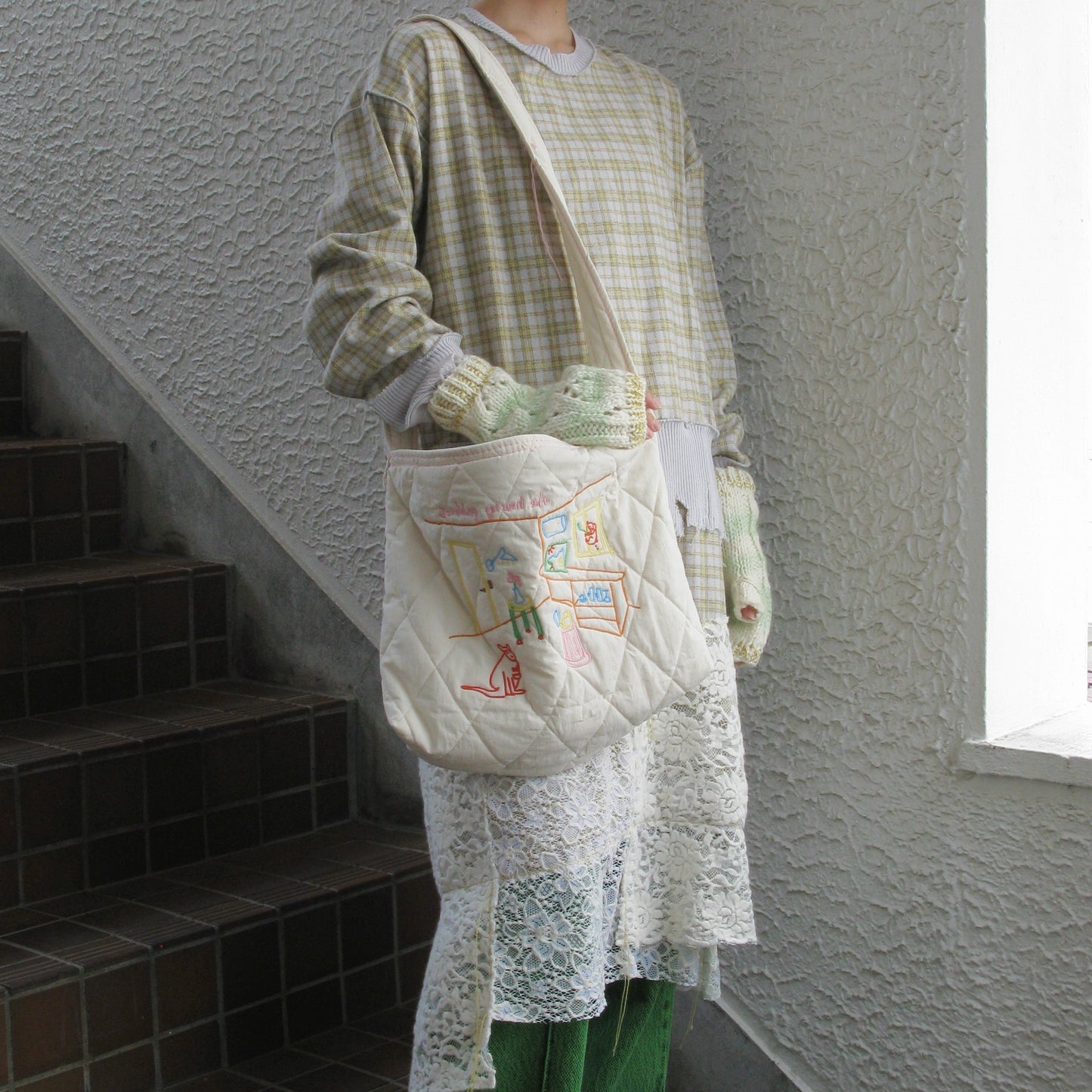 quilting shoulder bag / pink / キルティングショルダーバッグ