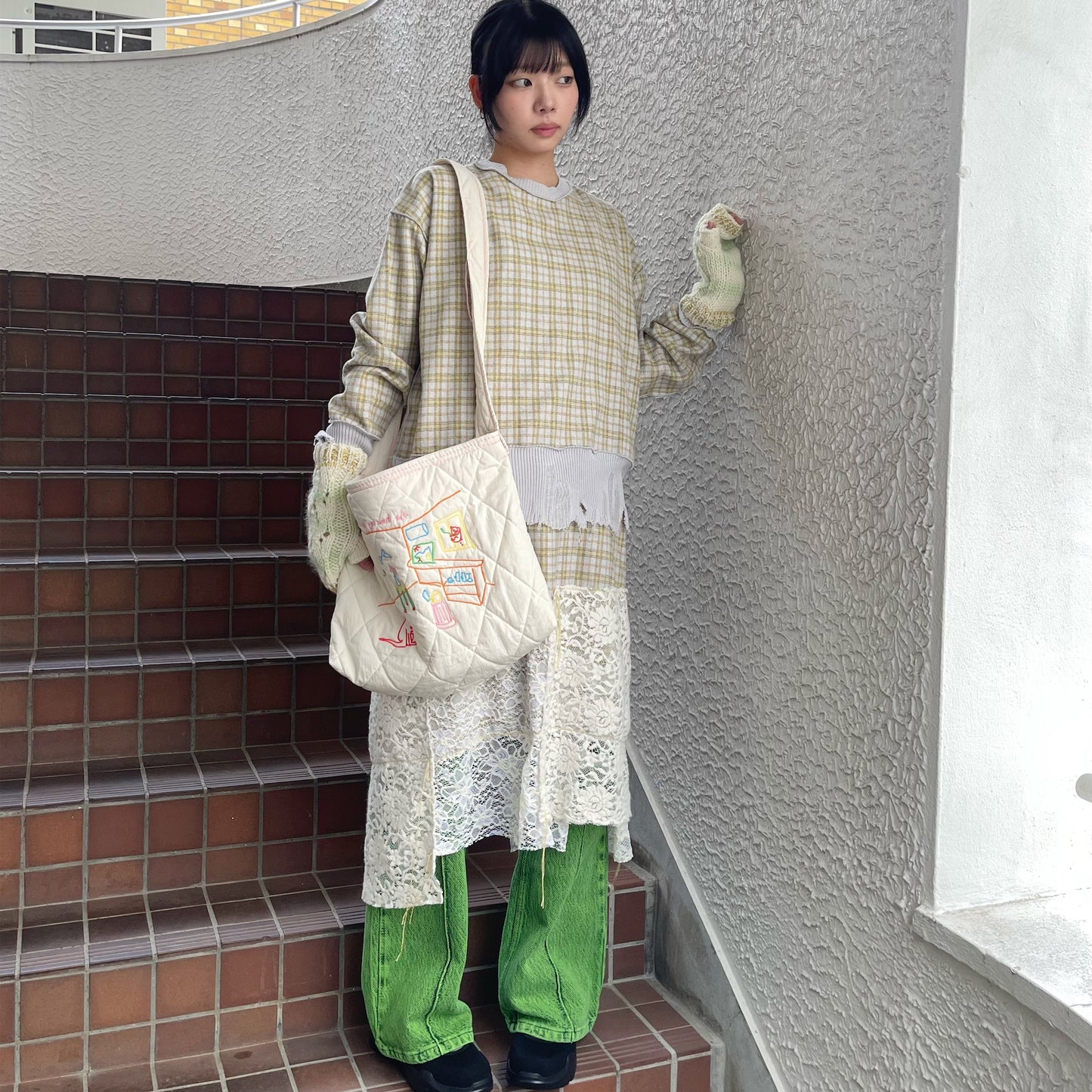 quilting shoulder bag / pink / キルティングショルダーバッグ