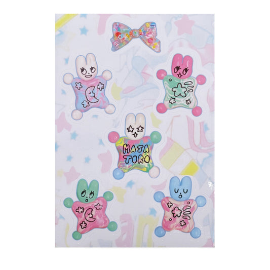 Sleepy Bunnies Sticker Sheets / バニーステッカー