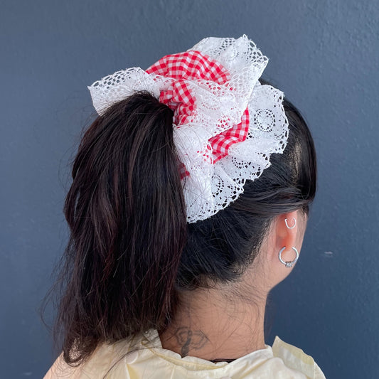 Billie hair scrunchies / Gingham check / シュシュ