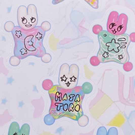 Sleepy Bunnies Sticker Sheets / バニーステッカー