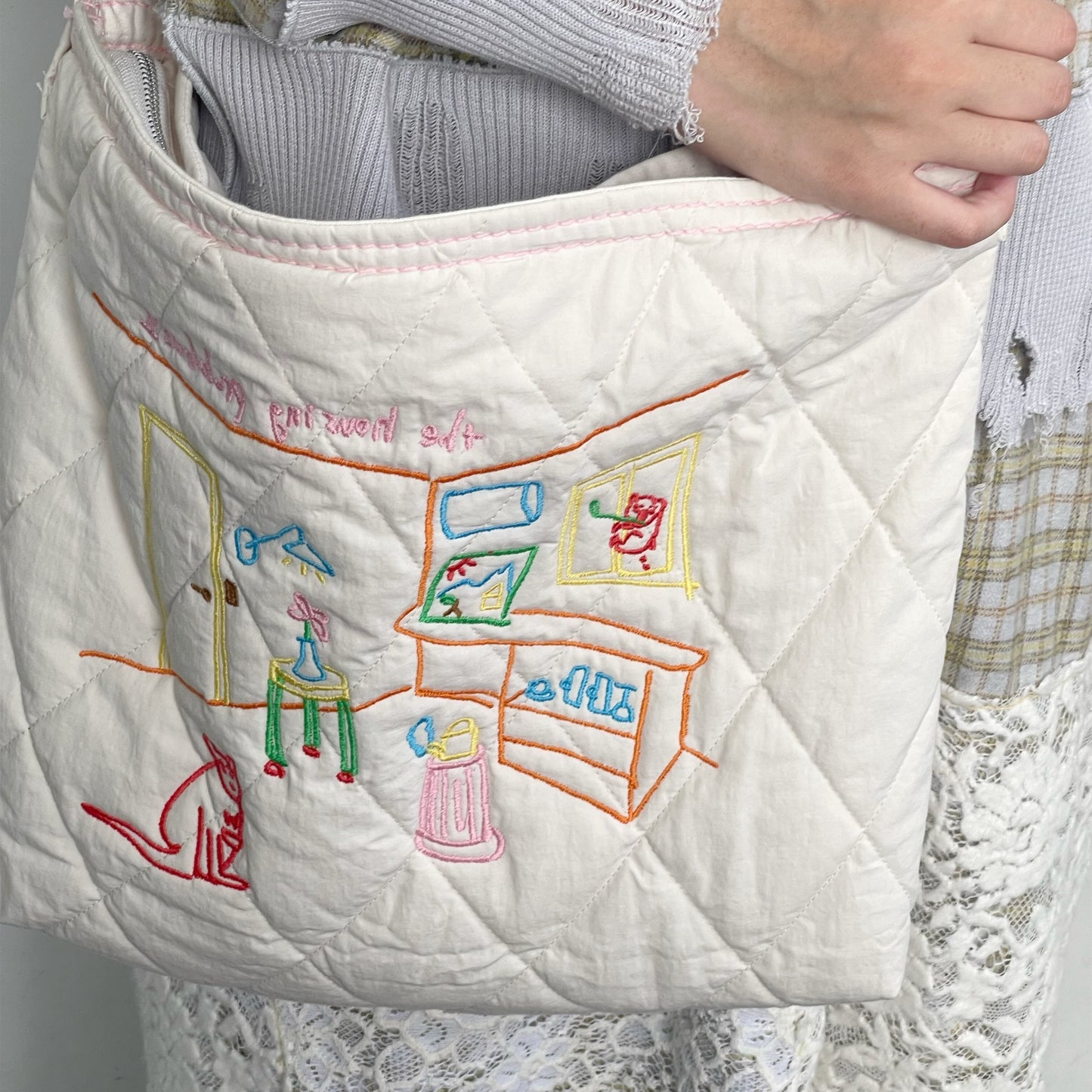 quilting shoulder bag / pink / キルティングショルダーバッグ