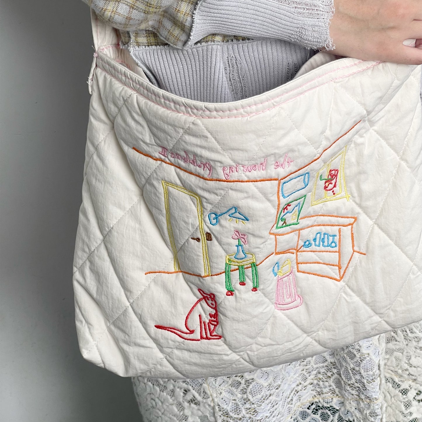 quilting shoulder bag / pink / キルティングショルダーバッグ