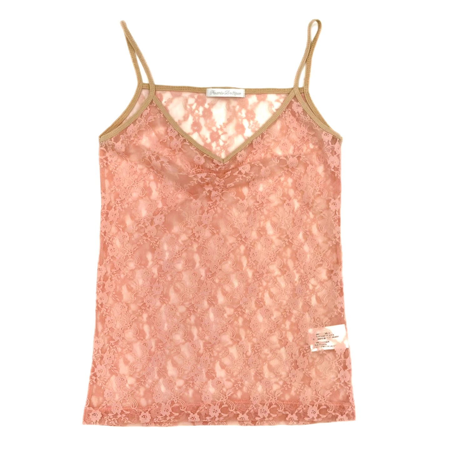 [fe.3] lucie lace sleeveless / pink / レースキャミソール