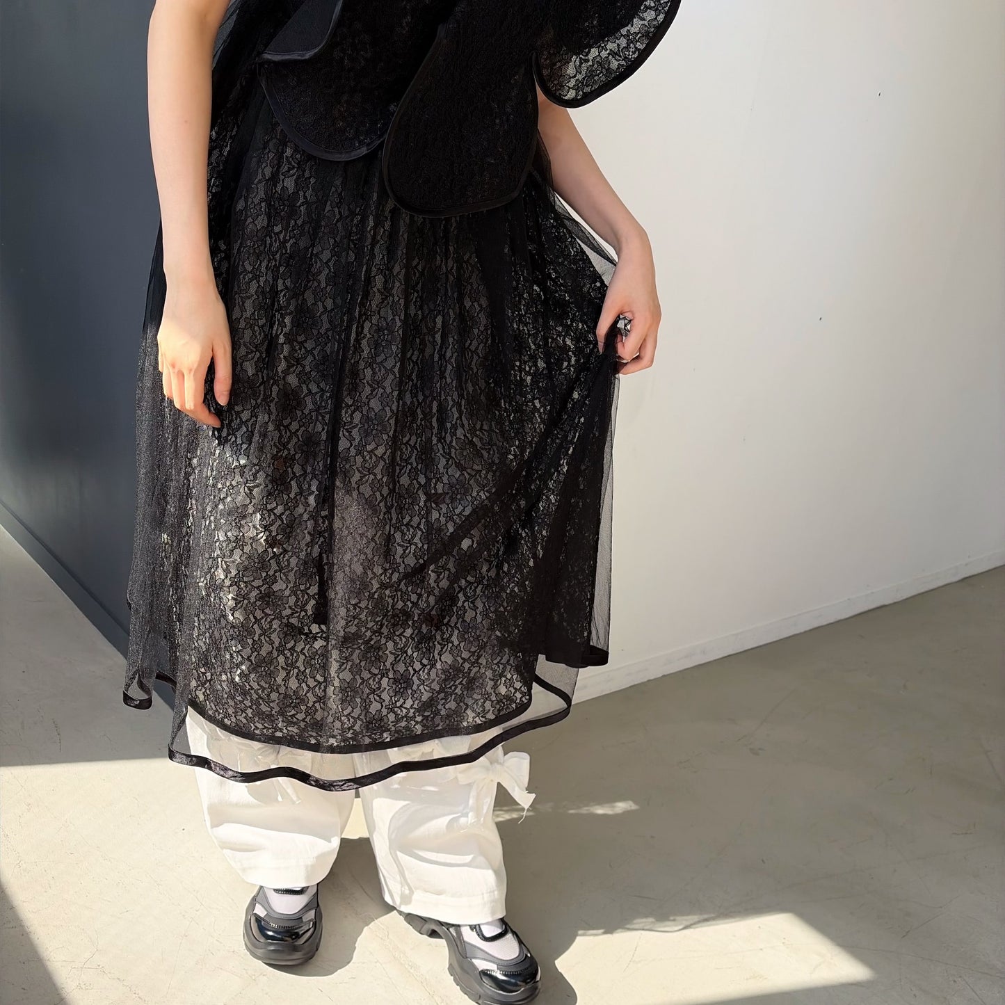 Lace dress / Black / レースドレス