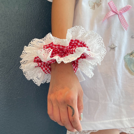 Billie hair scrunchies / Gingham check / シュシュ