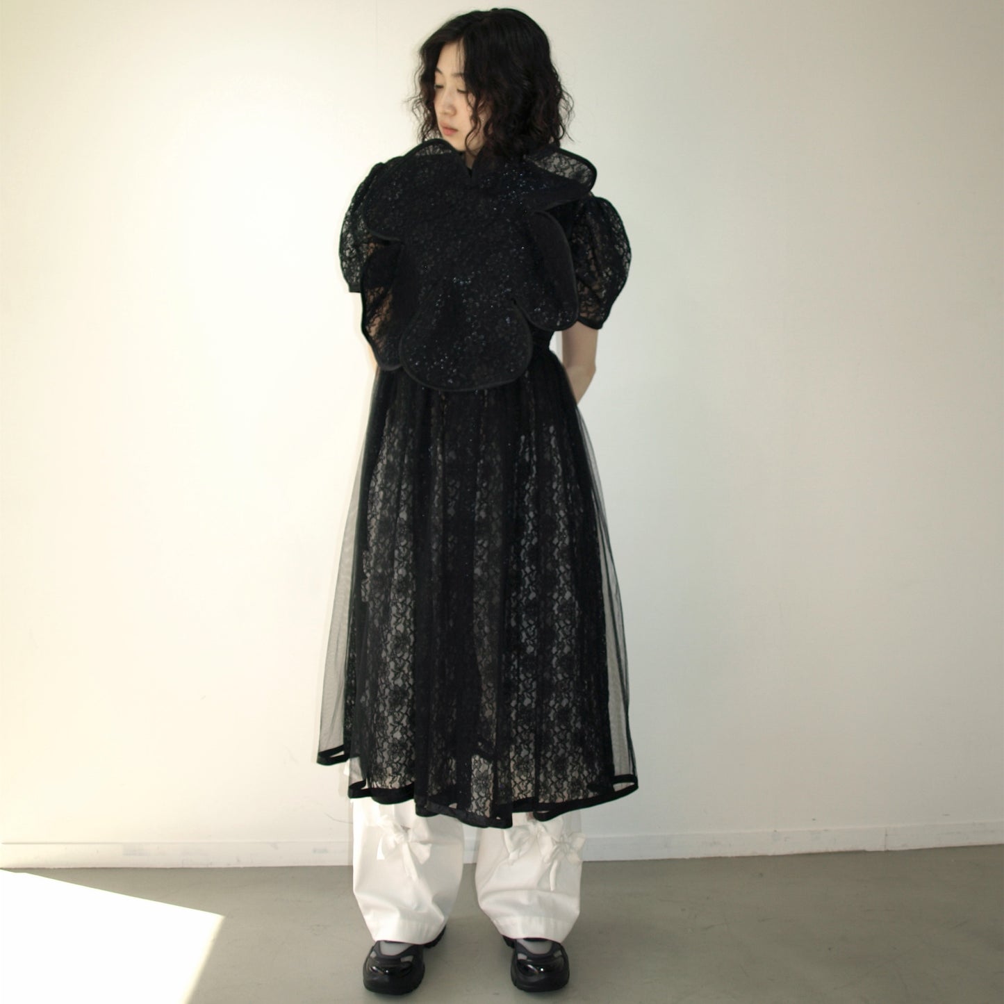 Lace dress / Black / レースドレス