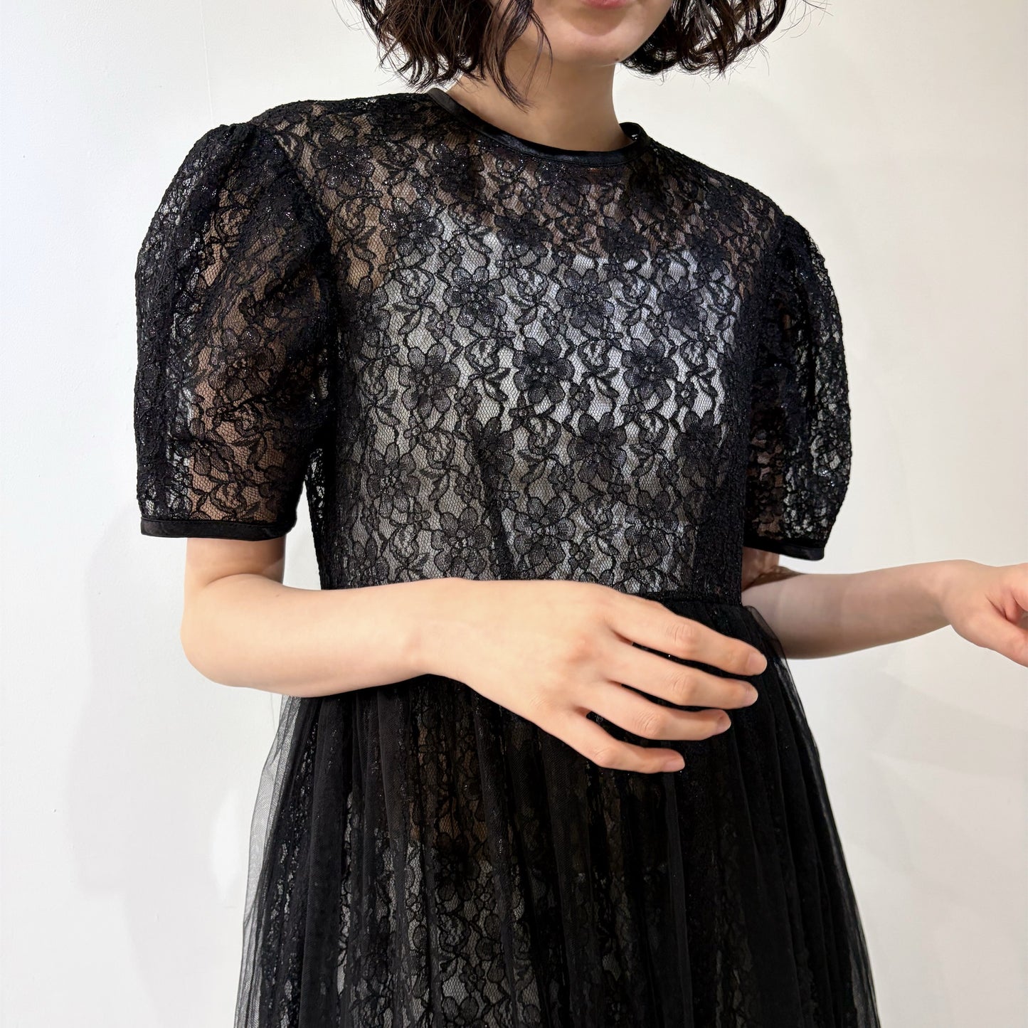 Lace dress / Black / レースドレス