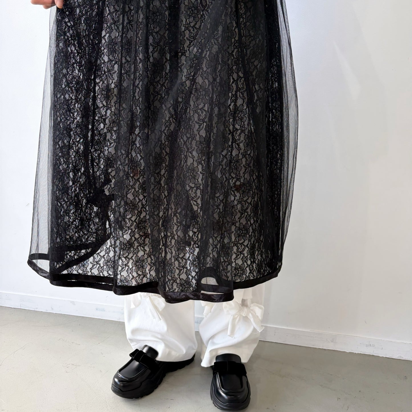 Lace dress / Black / レースドレス
