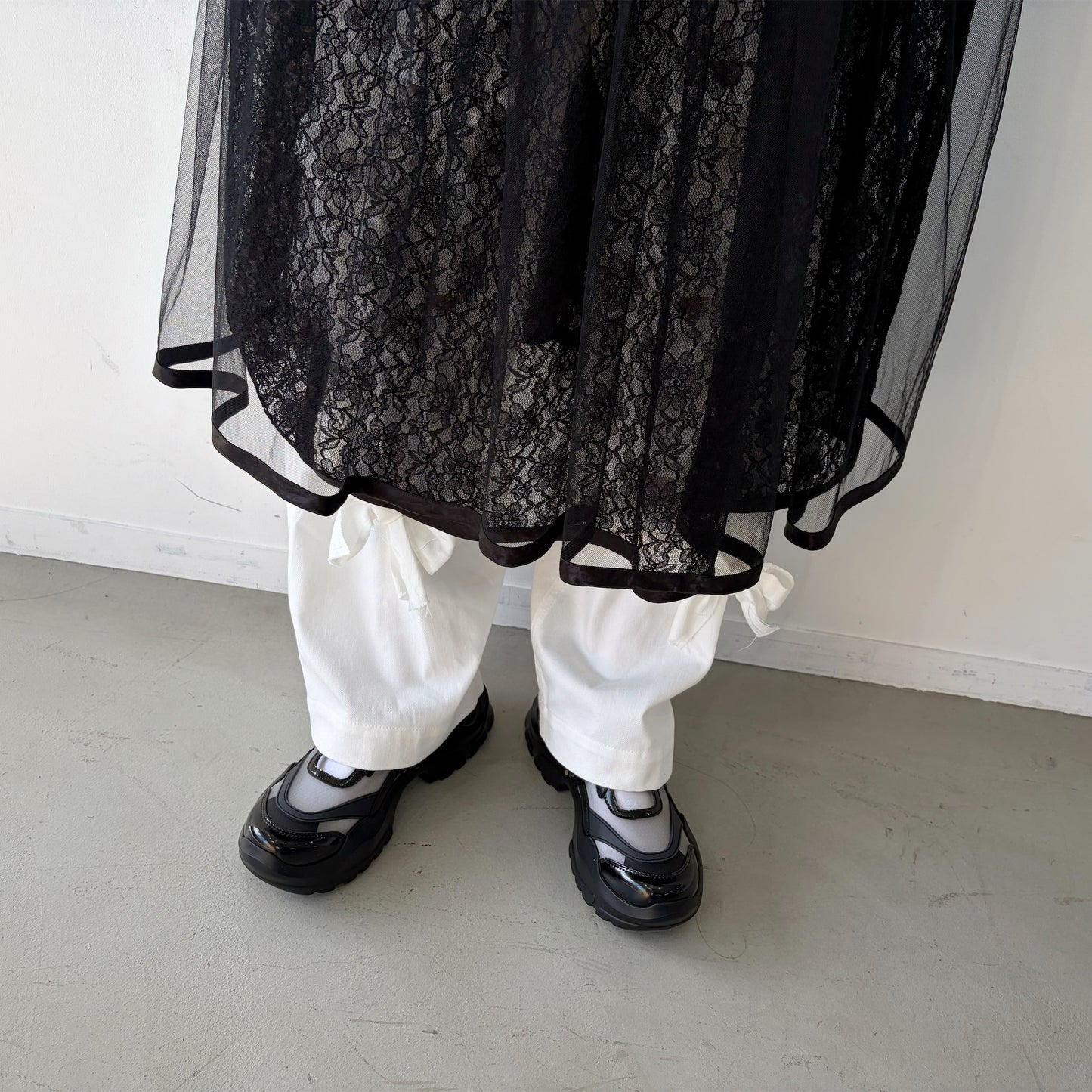 Lace dress / Black / レースドレス