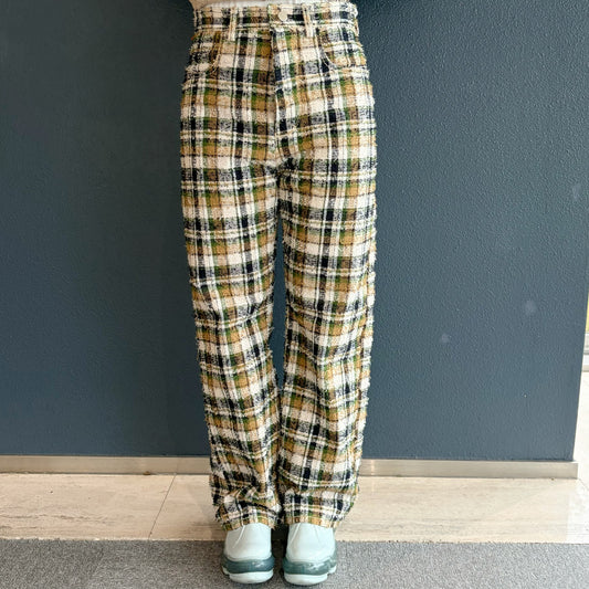 loop needle pants / check / ループニードルパンツ