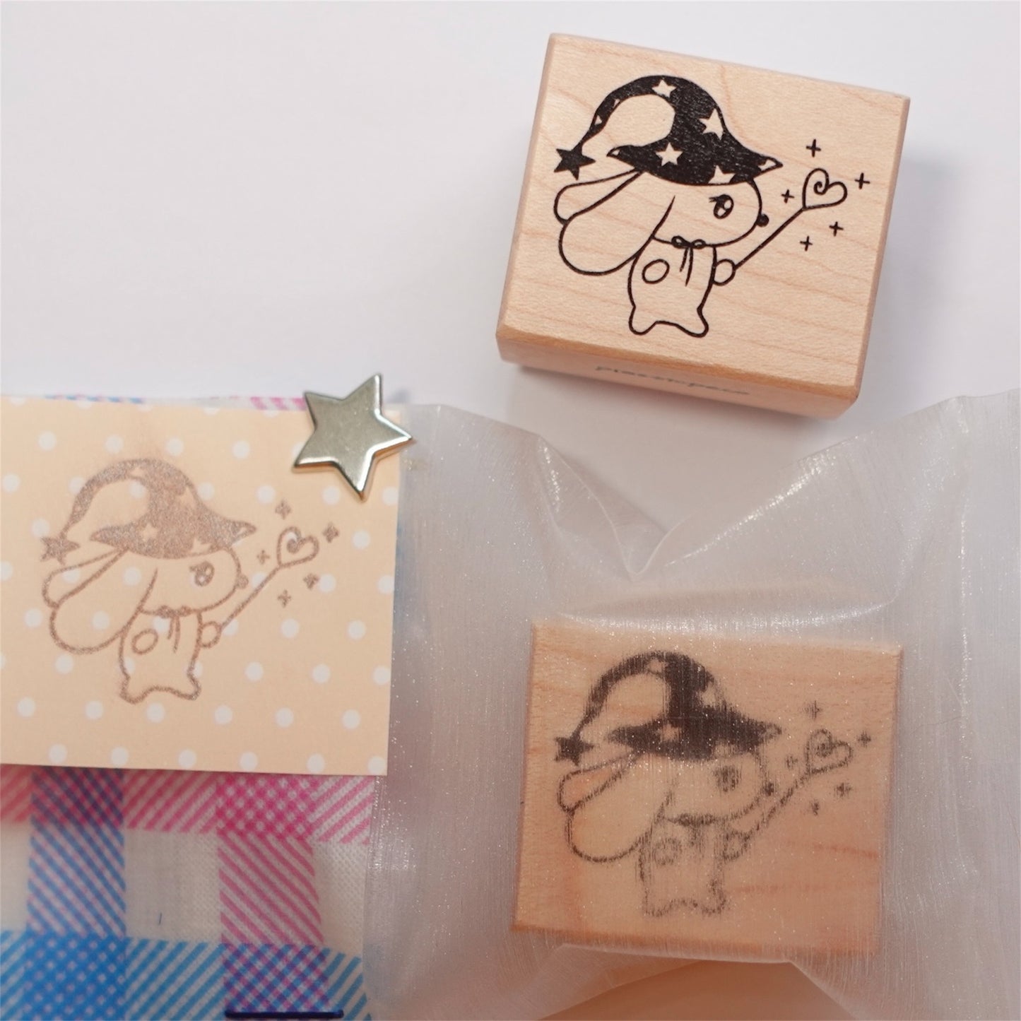 【peco】Wood Stamp - Magic Bunny / スタンプ