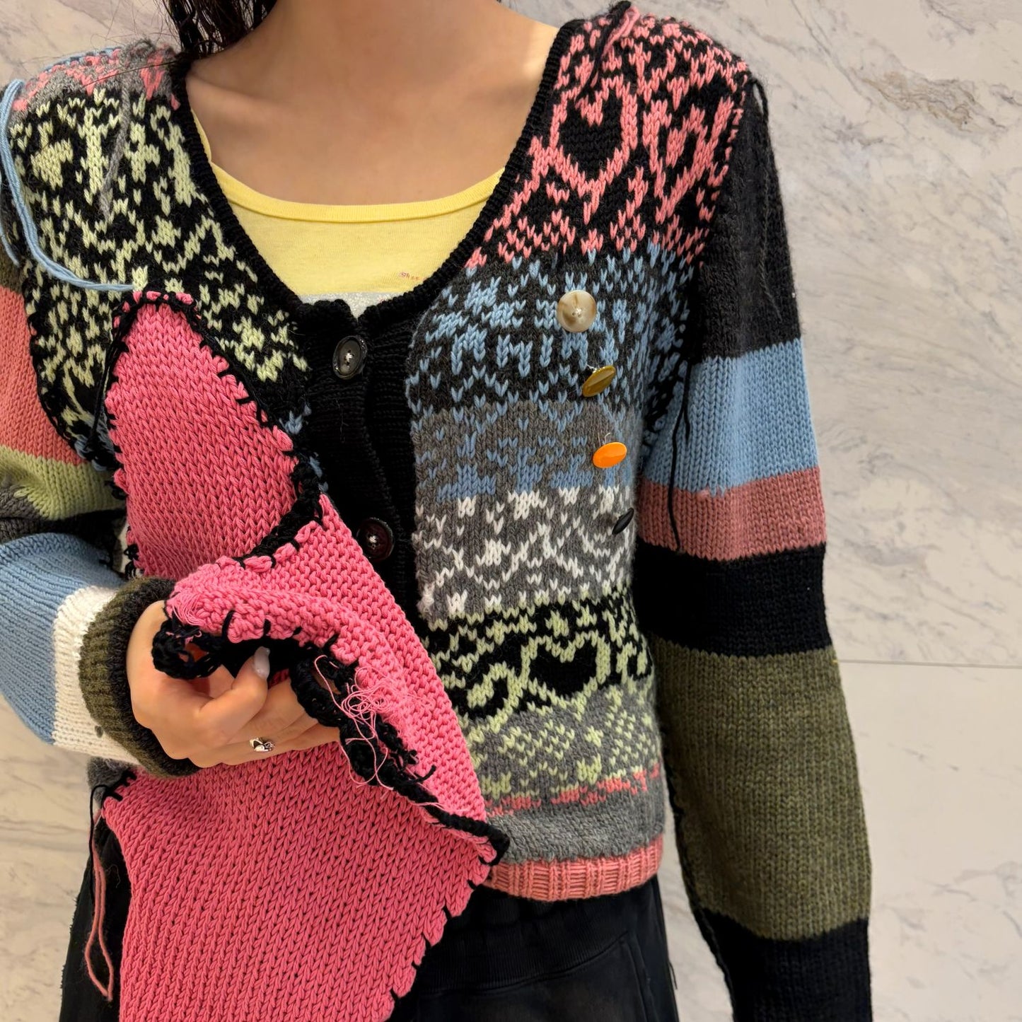 Heart cardigan / multi / ハートカーディガン