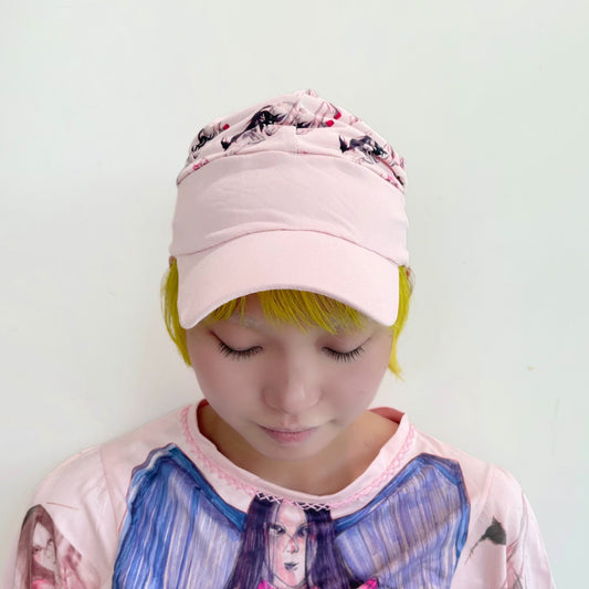 Pink baseball cap / グラフィックキャップ