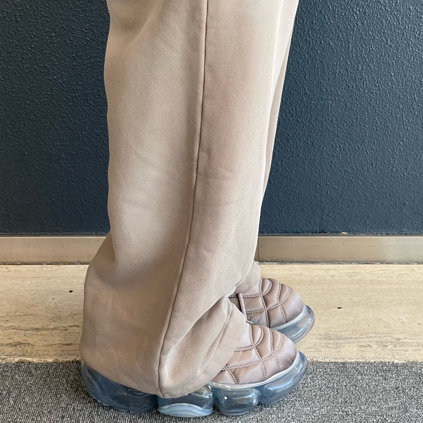 [fa.er.ie] button jersey sweatpants / cocoa / スウェットパンツ