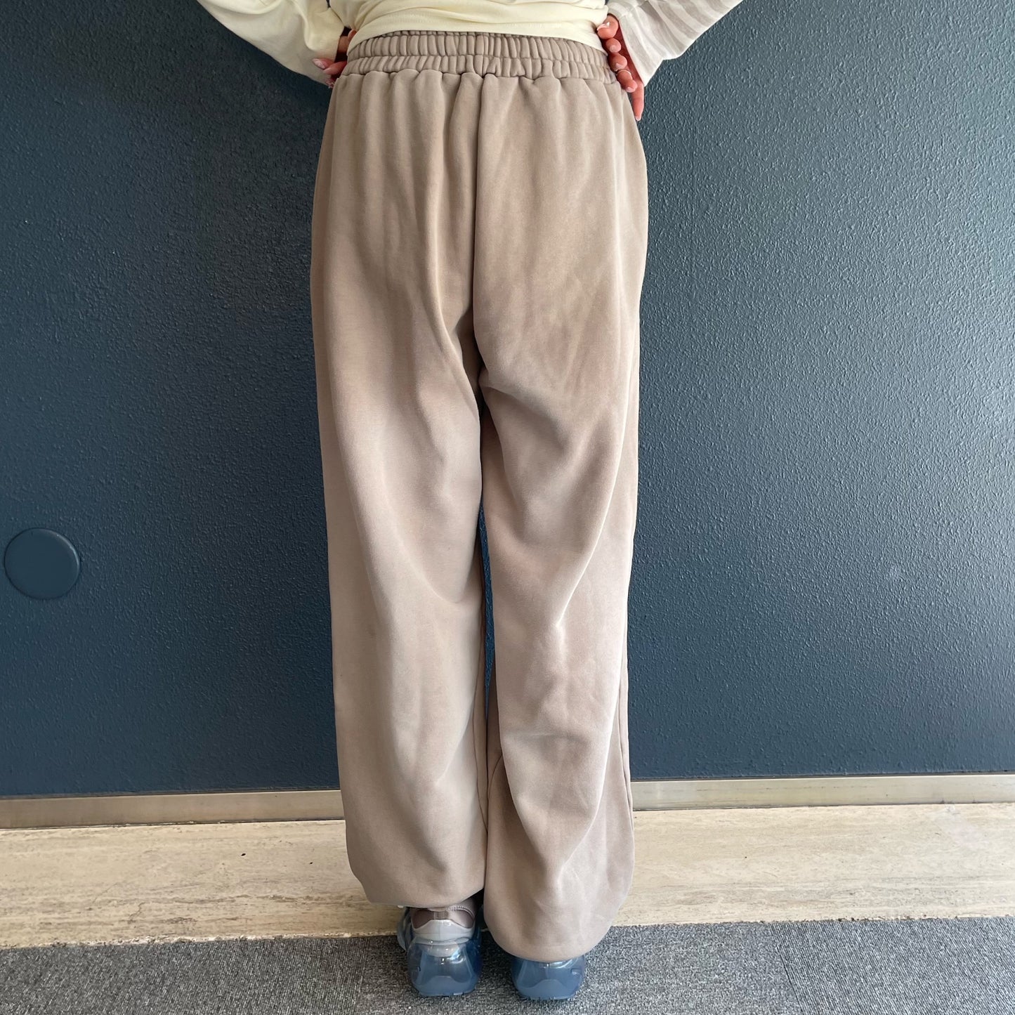 [fa.er.ie] button jersey sweatpants / cocoa / スウェットパンツ