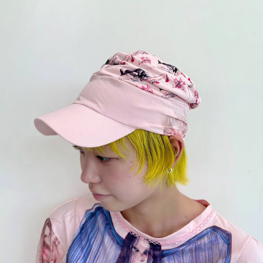 Pink baseball cap / グラフィックキャップ