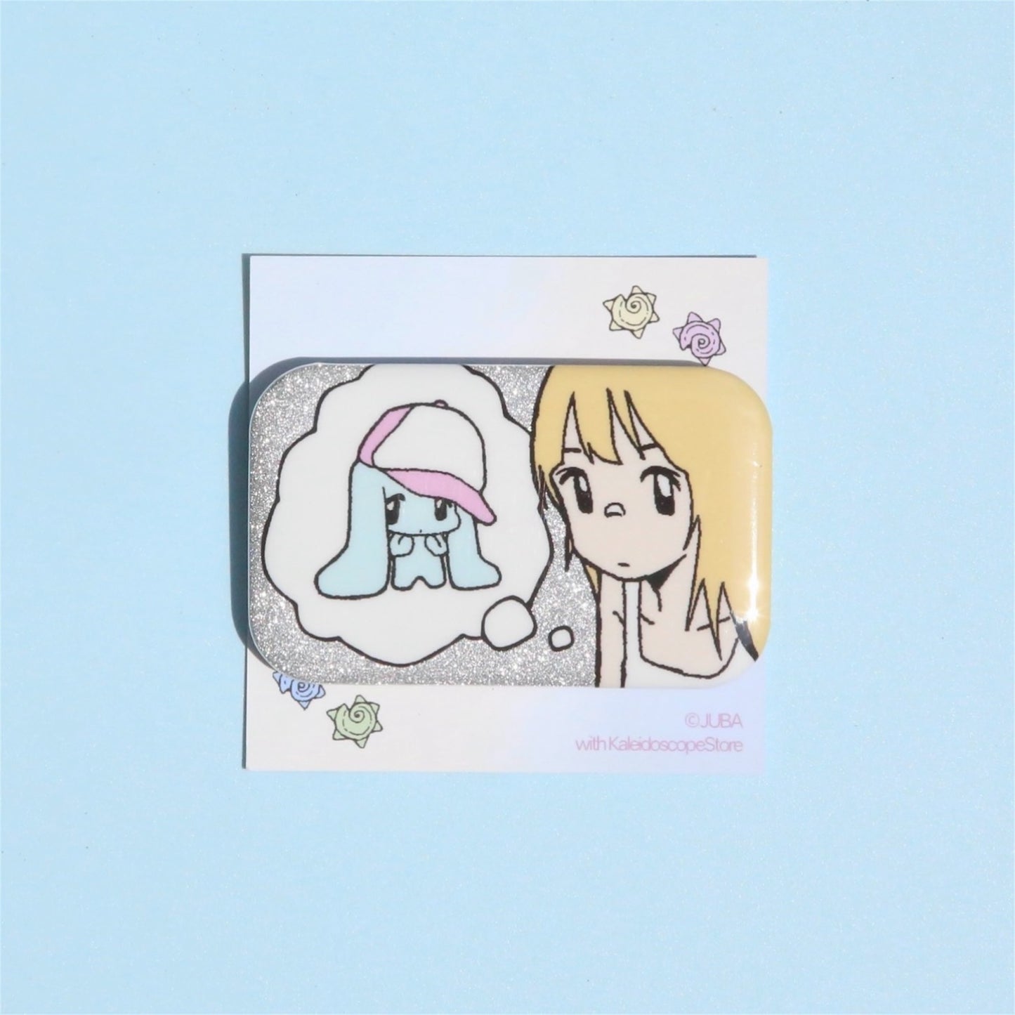 【JUBA】Glittered pinbutton / バッジ