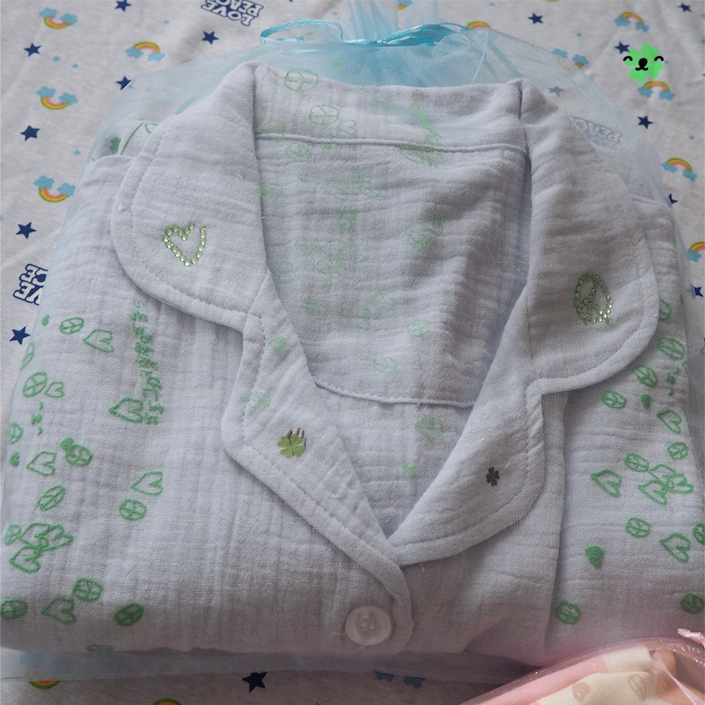 【SHEEP SOUVENIR】♡love & sheep✌︎ pajamas / light blue / パジャマ