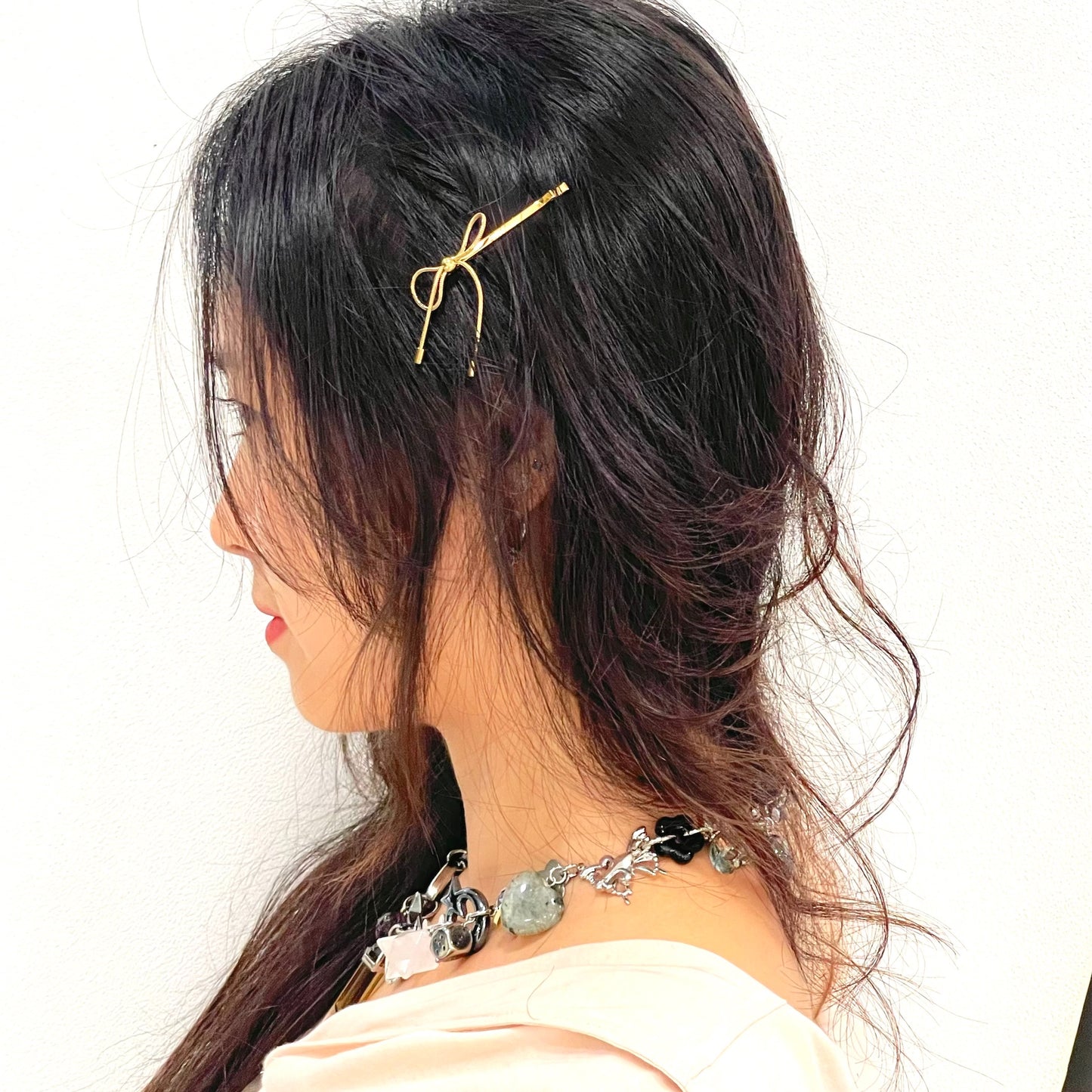 Bow Hairpins / Gold / リボンヘアピン