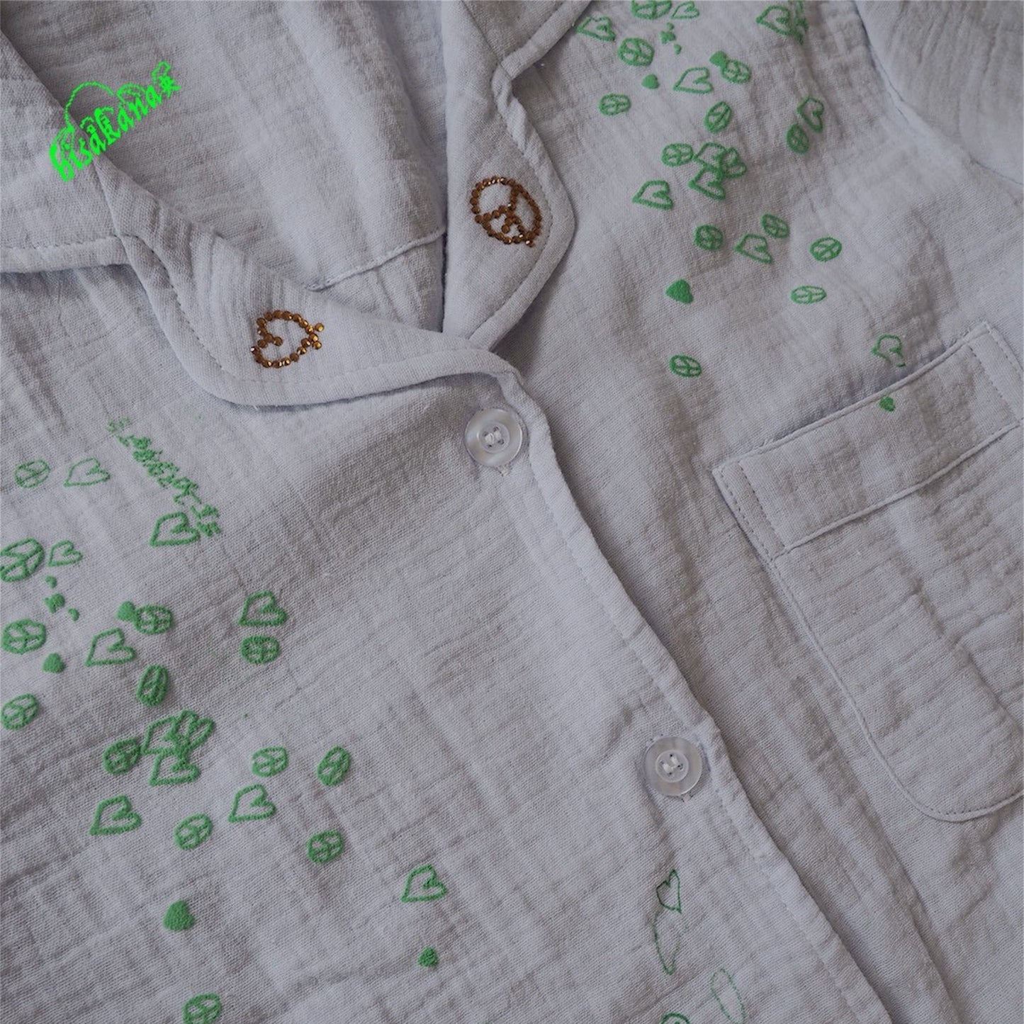 【SHEEP SOUVENIR】♡love & sheep✌︎ pajamas / light blue / パジャマ